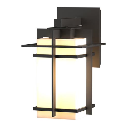 Hubbardton Forge Tourou Outdoor Sconce in Coastal Oil Rubbed Bronze Finish Model: 306007-SKT-14-GG0111
