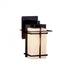 Hubbardton Forge Tourou Outdoor Sconce in Coastal Oil Rubbed Bronze Finish Model: 306007-SKT-14-GG0111