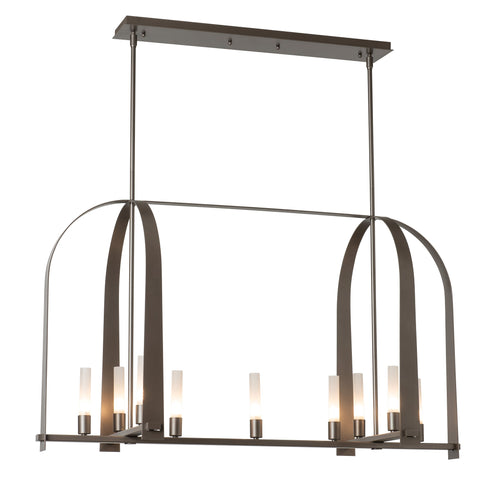 Hubbardton Forge Triomphe 9 Light Linear Pendant Model: 131075-SKT-MULT-14-FD0462