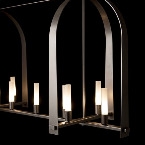 Hubbardton Forge Triomphe 9 Light Linear Pendant Model: 131075-SKT-MULT-89-FD0462