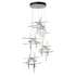Hubbardton Forge Tura 5 Light Frosted Glass Pendant Model: 131128-SKT-LONG-20-YC0305