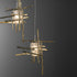 Hubbardton Forge Tura 5 Light Seeded Glass Pendant Model: 131126-SKT-LONG-05-II0728