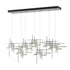 Hubbardton Forge Tura 7 Light Frosted Glass Rectangular Model: 131096-SKT-STND-86-YC0305