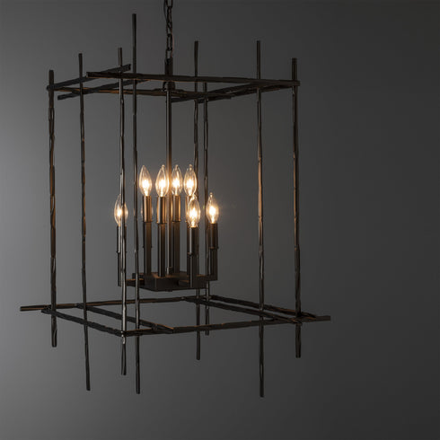 Hubbardton Forge Tura 8 Light Large Chandelier Model: 101317-SKT-20