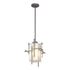 Hubbardton Forge Tura Outdoor Pendant in Coastal Oil Rubbed Bronze Finish Model: 363015-SKT-MULT-14-GG0093