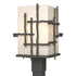 Hubbardton Forge Tura Outdoor Post Light in Coastal Oil Rubbed Bronze Finish Model: 342023-SKT-14-GG0084