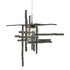 Hubbardton Forge Tura Seeded Glass Low Voltage Mini Pendant in Bronze Finish Model: 161184-SKT-STND-05-II0728
