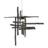Hubbardton Forge Tura Seeded Glass Low Voltage Mini Pendant in Bronze Finish Model: 161184-SKT-STND-05-II0728