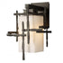 Hubbardton Forge Tura Small Outdoor Sconce in Coastal Oil Rubbed Bronze Finish Model: 302580-SKT-14-GG0111
