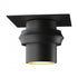 Hubbardton Forge Twilight Dark Sky Friendly Outdoor Semi Flush in Coastal Oil Rubbed Bronze Finish Model: 364903-SKT-14