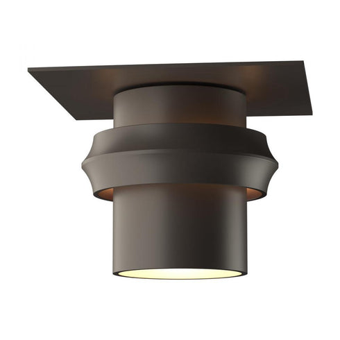 Hubbardton Forge Twilight Dark Sky Friendly Outdoor Semi Flush in Coastal Oil Rubbed Bronze Finish Model: 364903-SKT-14