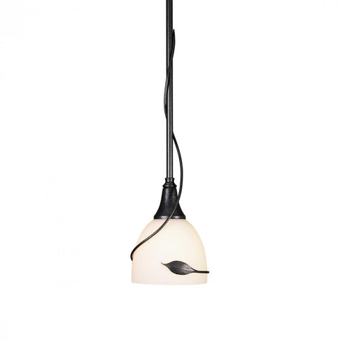 Hubbardton Forge Twining Leaf Mini Pendant in Natural Iron Finish Model: 182660-SKT-MULT-20-GG0001
