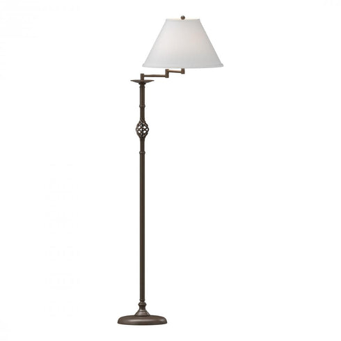 Hubbardton Forge Twist Basket Swing Arm Floor Lamp Model: 242160-SKT-05-SF1655