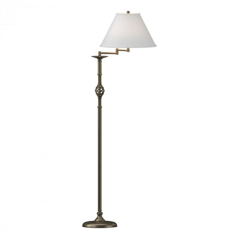 Hubbardton Forge Twist Basket Swing Arm Floor Lamp Model: 242160-SKT-05-SF1655