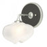 Hubbardton Forge Ume 1 Light Curved Arm Bath Sconce in Black Finish Model: 201340-SKT-10-10-FD0710