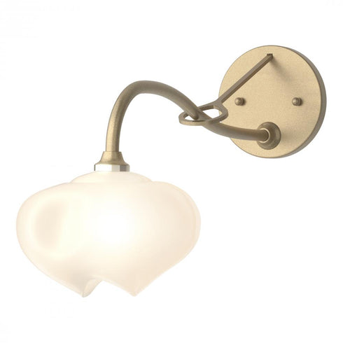Hubbardton Forge Ume 1 Light Long Arm Sconce in Bronze Finish Model: 201371-SKT-05-FD0710
