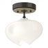 Hubbardton Forge Ume 1 Light Semi Flush in Bronze Finish Model: 121372-SKT-05-05-FD0710