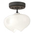 Hubbardton Forge Ume 1 Light Semi Flush in Bronze Finish Model: 121372-SKT-05-05-FD0710