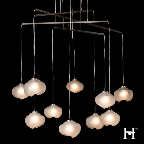 Hubbardton Forge Ume 10 Light Mobile Pendant in Oil Rubbed Bronze Finish Model: 131153-SKT-STND-14-FD0710
