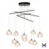 Hubbardton Forge Ume 10 Light Mobile Pendant in Oil Rubbed Bronze Finish Model: 131153-SKT-STND-14-FD0710