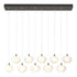 Hubbardton Forge Ume 10 Light Pendant in Bronze Finish Model: 131203-SKT-LONG-05-FD0710