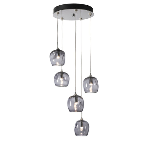 Hubbardton Forge Ume 5 Light Pendant Model: 131123-SKT-STND-85-FD0710