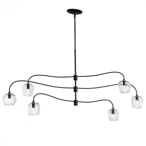 Hubbardton Forge Ume 6 Light Large Pendant Model: 136357-SKT-MULT-82-ZM0709