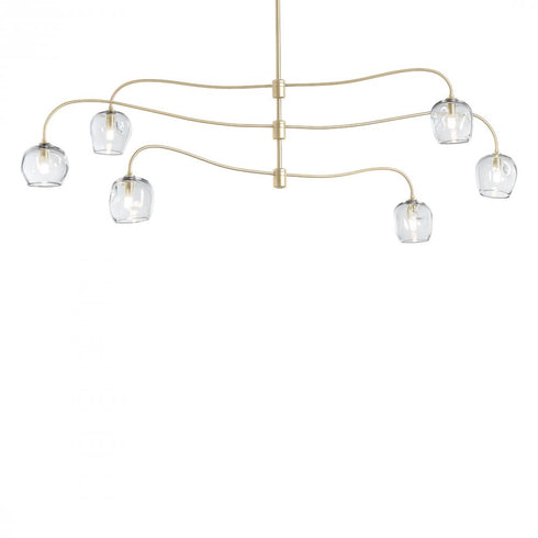 Hubbardton Forge Ume 6 Light Large Pendant Model: 136357-SKT-MULT-82-ZM0709