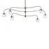 Hubbardton Forge Ume 6 Light Large Pendant Model: 136357-SKT-MULT-82-ZM0709