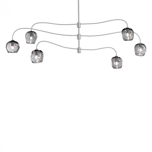 Hubbardton Forge Ume 6 Light Large Pendant Model: 136357-SKT-MULT-82-ZM0709