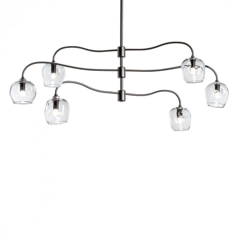 Hubbardton Forge Ume 6 Light Pendant Model: 136355-SKT-MULT-82-YL0709