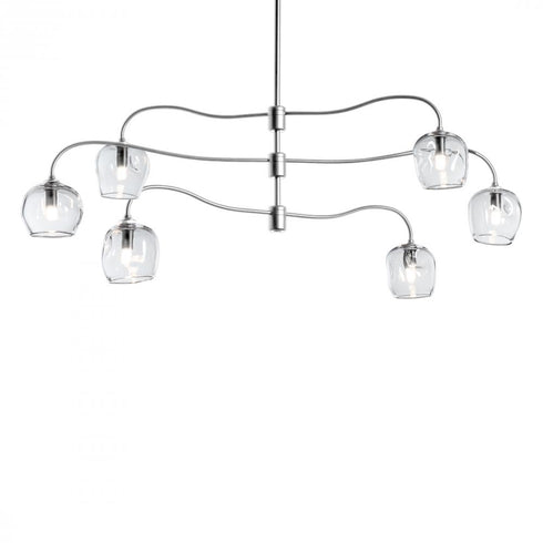 Hubbardton Forge Ume 6 Light Pendant Model: 136355-SKT-MULT-82-YL0709