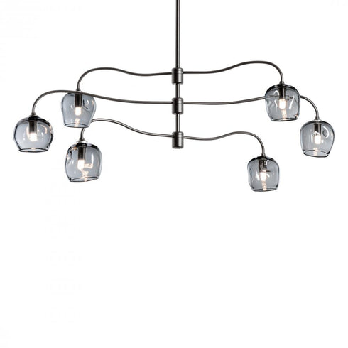 Hubbardton Forge Ume 6 Light Pendant Model: 136355-SKT-MULT-82-ZM0709