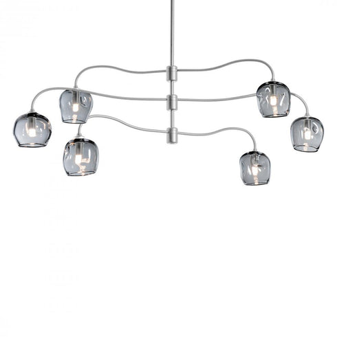 Hubbardton Forge Ume 6 Light Pendant Model: 136355-SKT-MULT-82-ZM0709