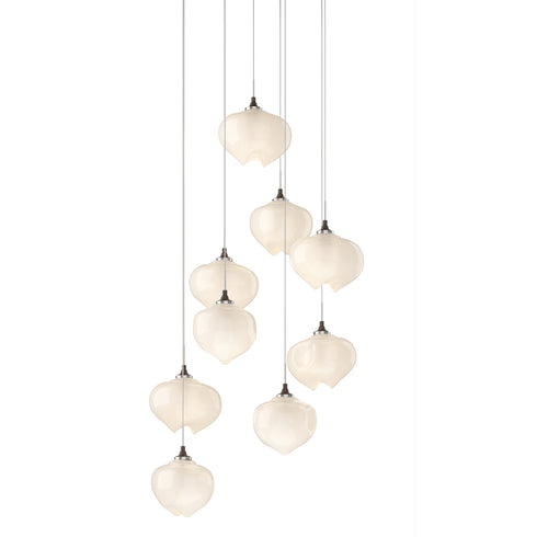 Hubbardton Forge Ume 9 Light Pendant in Bronze Finish Model: 131103-SKT-LONG-05-FD0710