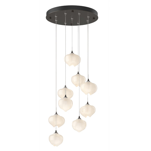 Hubbardton Forge Ume 9 Light Pendant in Bronze Finish Model: 131103-SKT-LONG-05-FD0710