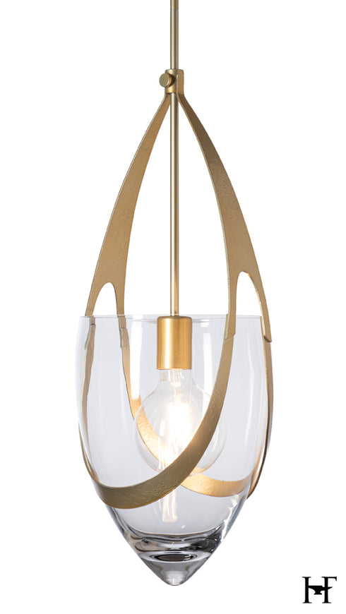 Hubbardton Forge Vaso Pendant in Modern Brass Finish Model: 187468-SKT-MULT-86-ZM0838
