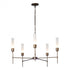 Hubbardton Forge Vela 5 Arm Chandelier Model: 105045-SKT-07-ZM0611