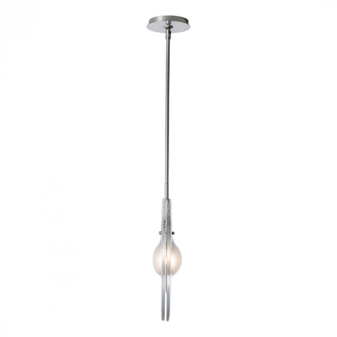 Hubbardton Forge Veneto 1 Light Pendant in Sterling Finish Model: 401851-SKT-MULT-85-YE0796
