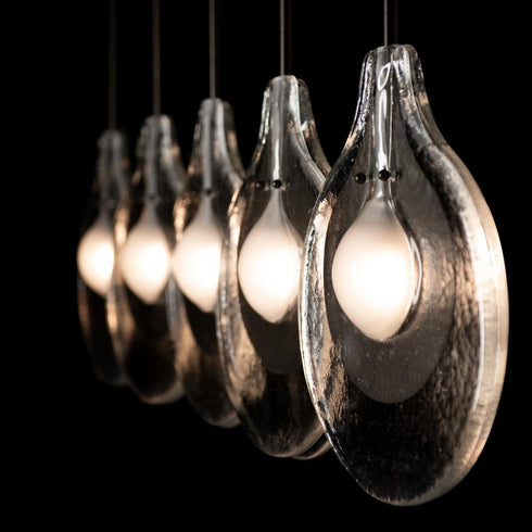 Hubbardton Forge Veneto 5 Light Linear Pendant in Oil Rubbed Bronze Finish Model: 401319-SKT-MULT-14-YE0796