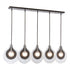 Hubbardton Forge Veneto 5 Light Linear Pendant in Oil Rubbed Bronze Finish Model: 401319-SKT-MULT-14-YE0796