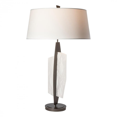 Hubbardton Forge Volterra Table Lamp in Dark Smoke Finish Model: 272122-SKT-07-AR-SF2210