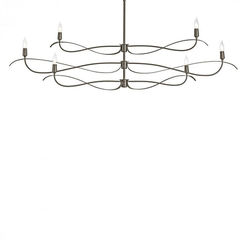 Hubbardton Forge Willow 6 Light Large Chandelier Model: 136352-SKT-MULT-14
