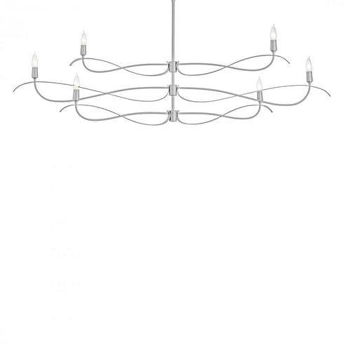 Hubbardton Forge Willow 6 Light Large Chandelier Model: 136352-SKT-MULT-86