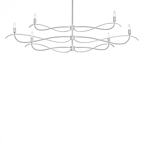 Hubbardton Forge Willow 6 Light Large Chandelier Model: 136352-SKT-MULT-86