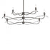 Hubbardton Forge Willow 6 Light Small Chandelier Model: 136350-SKT-MULT-82