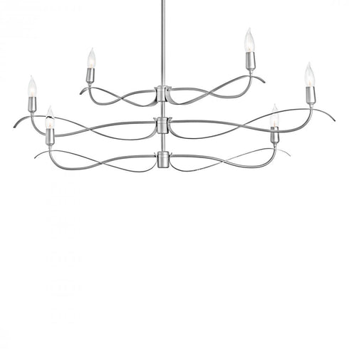 Hubbardton Forge Willow 6 Light Small Chandelier Model: 136350-SKT-MULT-82