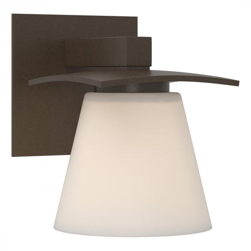 Hubbardton Forge Wren 1 Light Sconce in Bronze Finish Model: 206601-SKT-05-GG0242