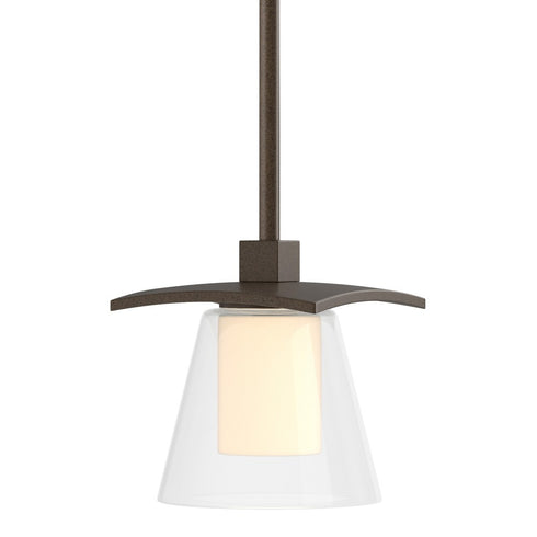 Hubbardton Forge Wren Mini Pendant in Bronze Finish Model: 186600-SKT-MULT-05-GG0242