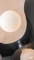 Hubbardton Forge Yoki 3 Light Semi Flush in Sterling Finish Model: 122110-SKT-85